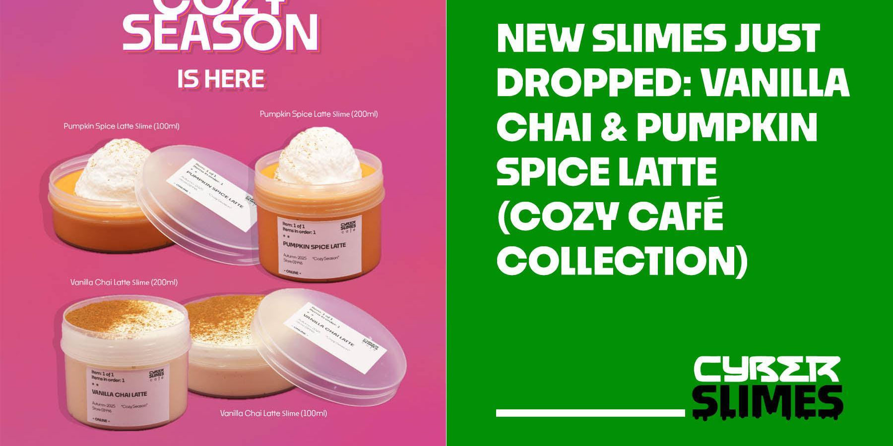 New-Slimes-Just-Dropped--Vanilla-Chai-&-Pumpkin-Spice-Latte-(Cozy-Café-Collection)