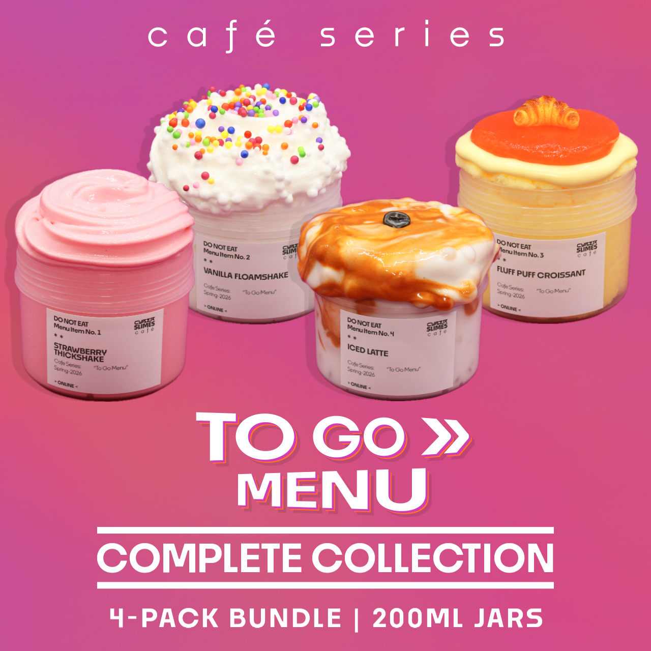 Cafe Series: To Go Menu Complete Collection (200ml)