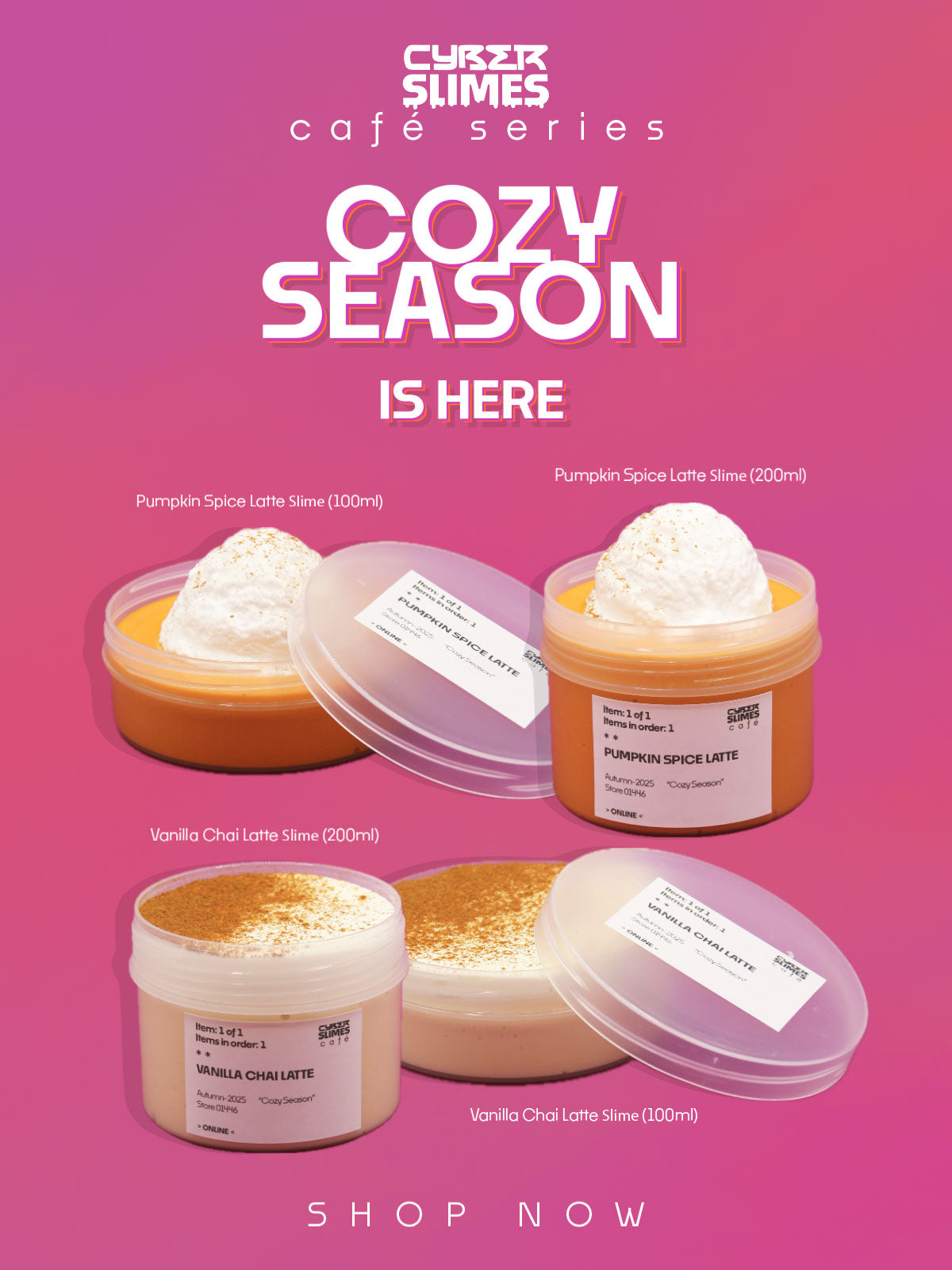 Cafe Series: Cozy Season Mobile Image | Cyber Slimes 