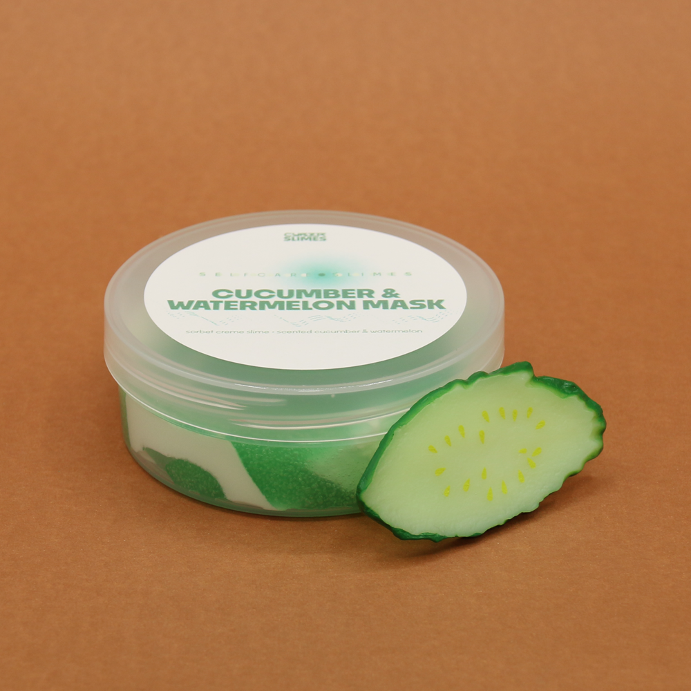 Cucumber and Watermelon Mask Slime | Cyber Slimes