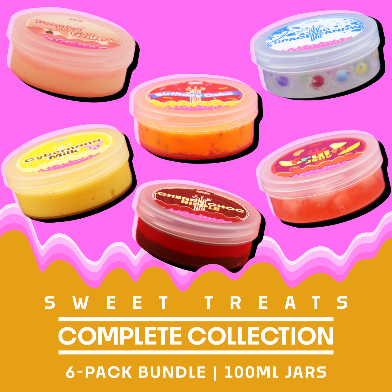 Sweet Treats Slime Collection Bundle (100ml) | Cyber Slimes